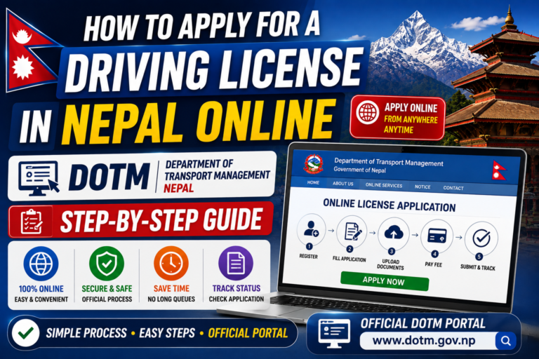 How to Apply for a Driving License in Nepal Online