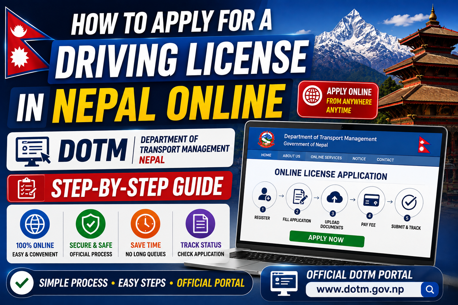 How to Apply for a Driving License in Nepal Online